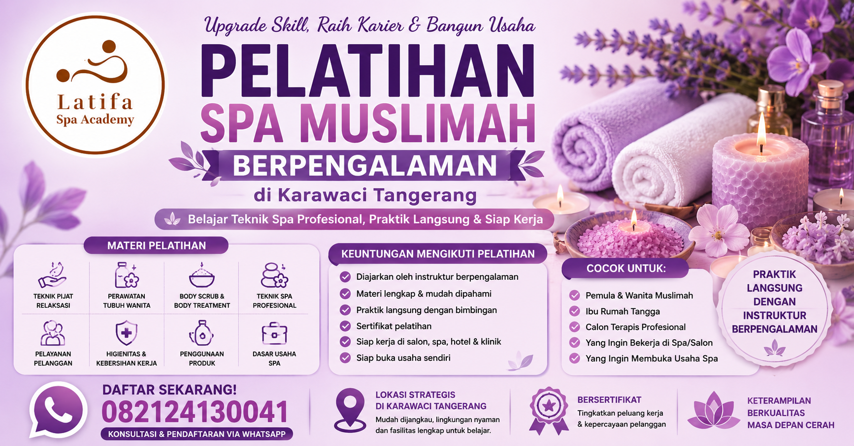 Pelatihan Spa Muslimah Berpengalaman di Karawaci Tangerang 082124130041